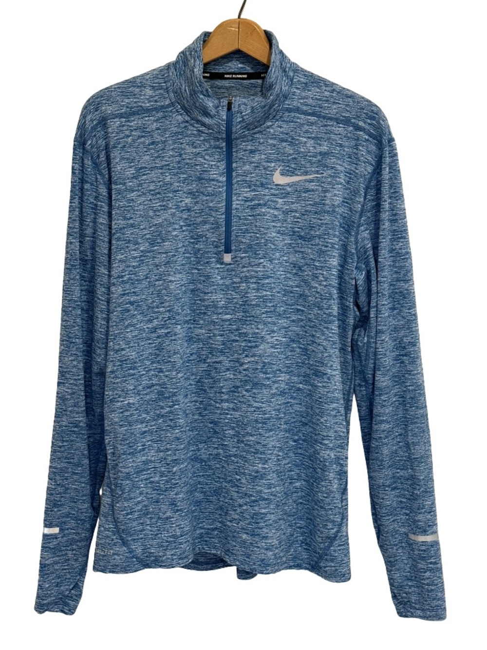 Nike Running Men’s Dri-FIT 1/2 Zip Teal Space Dye L
